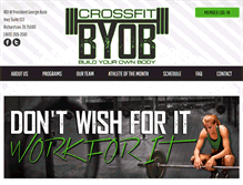 Tablet Screenshot of crossfitbyob.com